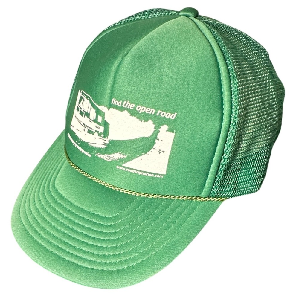 VTG Roadtrip Nation Nissun Trucker Hat‎ Green Find The Open Road RV Documentary - Picture 10 of 16